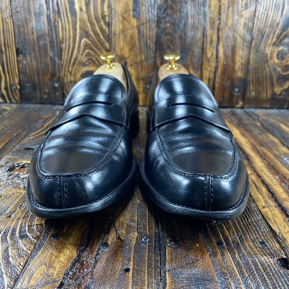 GRAVATI For‎ Wayne Edwards Split-Toe Peccary Black Penny Loafer Size 10 M $895 main image 10